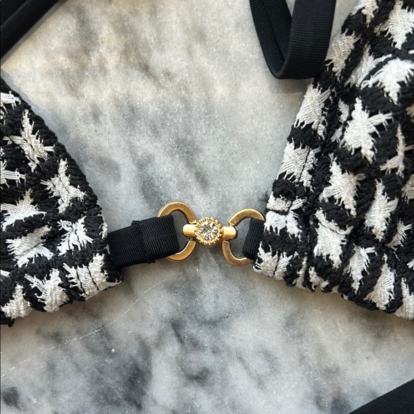 Cupshe Black and White Geometric Bikini | S - Picture 6 of 7